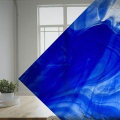 Wissmach colorescent Light blue/Clear 118 LL ( ±26x27cm)