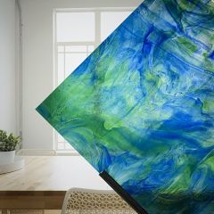 Wissmach Colorescent Blue/Green (± 27x26cm)