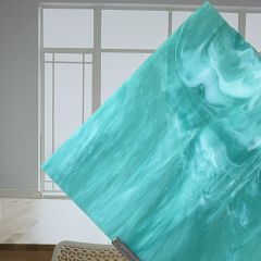 Wissmach Whispy semi-translucent Aqua/Green/White 250 WO ( ±26x27cm)