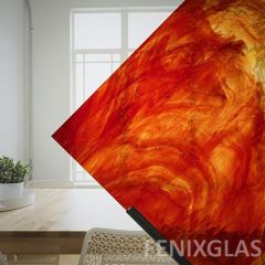 Wissmach Colorescent Orange on Clear 27 LL