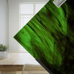 Wispy semi-transparant Green/Brown/White 704 WOM ( ±27x26cm)