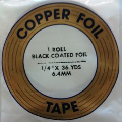 Koperfolie EDCO Black back 1/4 inch - 6,4 mm