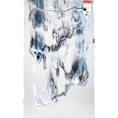 Bullseye 3100-30 Opalescent White/Black on Clear Graffiti