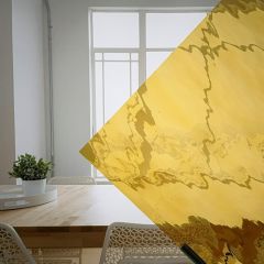 geel amber waterglas