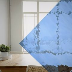 130-8 licht blauw waterglas