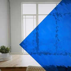 132 licht blauw waterglas