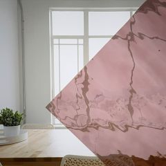 roze waterglas