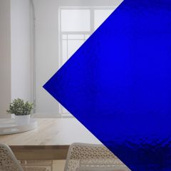 Blauw kathedraal glas
