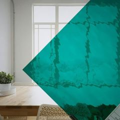 Teal green Waterglass 523-2W (30x30)