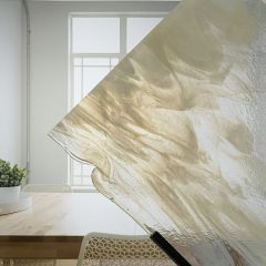 BE Clear/French Vanilla Opalicent (±25x29cm)