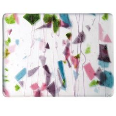 Deep pink,Plum,Spring green,Aqua on Clear