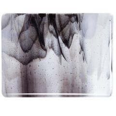 BE opalescent White & black / transparent Clear ( ±25x29cm)