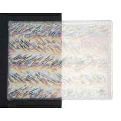 Clear Herringbone Ripple irid