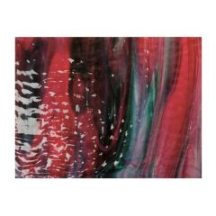 Cranberry Pink/Emerald Green/White Ripple