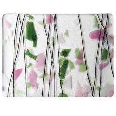 Light pink,Green,White on Clear