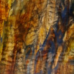 Mississippi River Glass opal red yellow blue ripple 7088 R