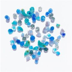Millefiori COE96 Blue Mix verpakt per 25 Gram