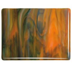 White/Orange opal/Deep Forest Green
