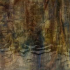 Mississippi River Glass opal blue yellow red ripple 7084 R