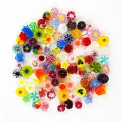 Millefiori COE90 Flower Mix verpakt per 25 Gram
