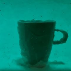 Mississippi River Glass petrol transparent 5003 C
