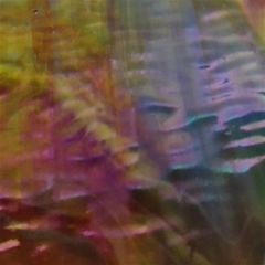 Mississippi River Glass opal red yellow turquoise ripple iriserend 7097 R