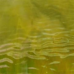 Mississippi River Glass opal yellow green ripple iriserend 7092 R