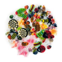 Millefiori COE90 Insect Mix verpakt per 50 Gram