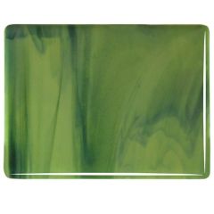 opalescent Olive green transparent aventurin green ( ±25x29cm)