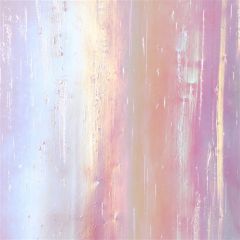Mississippi River Glass opaque Pink White iridescent 1008 IR