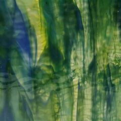 Mississippi River Glass opal green turquoise ripple 7082 R