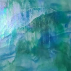 Mississippi River Glass turquoise Blue Green iridescent 7104
