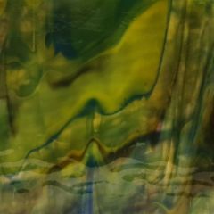 Mississippi River Glass opal yellow green blue black ripple 7085 R