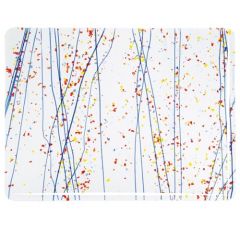 Yellow,Blue,Red frit/Blue Streamers