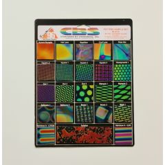 Spectrum dichro sample set black COE 96 (23 st. 4x4 cm)