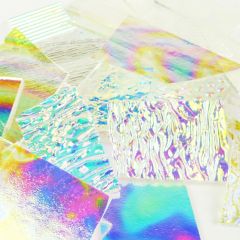 Wissmach Dichroic scrap clear 2-3mm COE 96 (450gram)