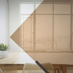 Mondgeblazen glas Lichtbrons F36 (±30x30cm)