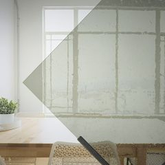 Mondgeblazen glas Grijs F37 (±30x30cm)