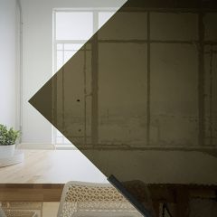 Mondgeblazen glas Olijfgroen F45 (±30x30cm)