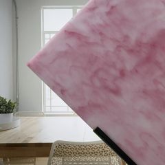 Mississippi Glass opaque Pink White 1002 S (±30x30cm)