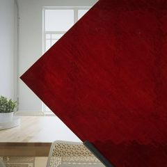Mississippi River Glass transparent red 1010 C (±30x30cm)