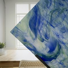 Mississippi Dark blue Turquoise Green 7113 S (±30x30cm)