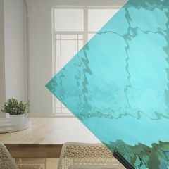 Caribbean Blue waterglass 532-1 (COE 96) (30x30)
