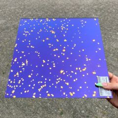 Spiegel antiek 3mm Olvere di stelle blue ( ±30x30cm)