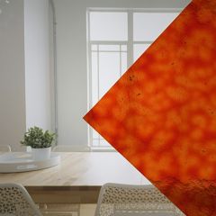 Red table kathedral glass