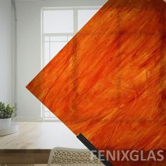 Wissmach colorescent Red on Clear 11 LL