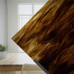 Wissmach colorescent Light amber/Dark brown (± 27x26cm)