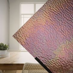 Wissmach 418 Medium Mauve Ripple iriserend (± 27x26cm)