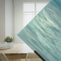 Wissmach Whispy semi-translucent White/Sky blue 87 WO ( ±26x27cm)