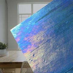 Wissmach 96TM prisma clear/opal aqua luminescent ( ±27x26cm)